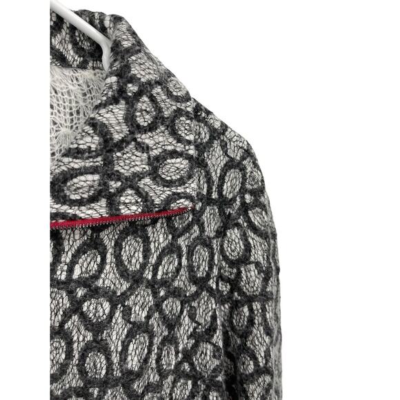 IC By Connie Full Zip Jacket 3/4 Sleeve Gray Size Medium - Picture 4 of 12